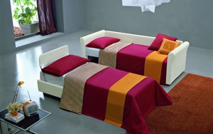 Meta Design Schlafsofa Mago Polyesterbezug als Einzelbetten